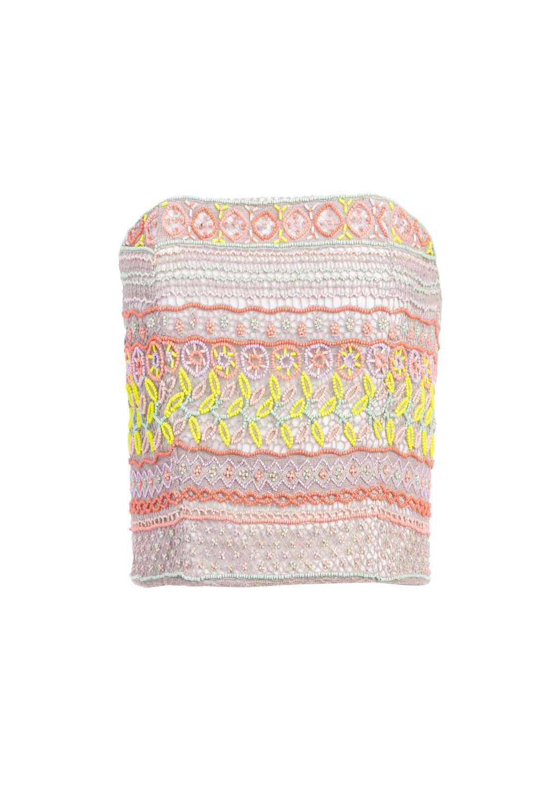 SARAPHINA EMB CROPPED BUSTIER-ALICE + OLIVIA