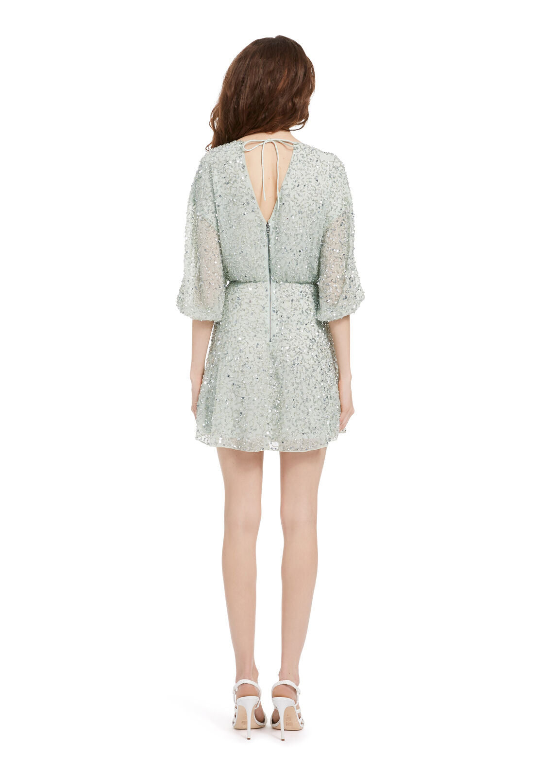 PALMIRA EMBELLISHED MINI DRESS-VENUS BLUE-ALICE + OLIVIA