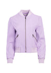 DEMIA LTHR CROPPED BOMBER JKT-ALICE + OLIVIA