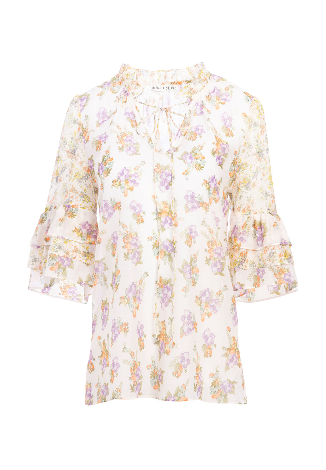 JULIUS TIER SLV TUNIC TOP-ALICE + OLIVIA