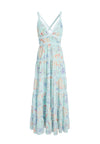 KAROLINA PANELED HLTR MAXI DRS-WATER PETAL VENUS BLUE/MULTI-ALICE + OLIVIA