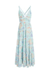 KAROLINA PANELED HLTR MAXI DRS-WATER PETAL VENUS BLUE/MULTI-ALICE + OLIVIA