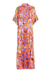 DANDI RVRSBL LNG RUFFLE KIMONO-FLORAL PALM CORAL/MULTI-ALICE + OLIVIA