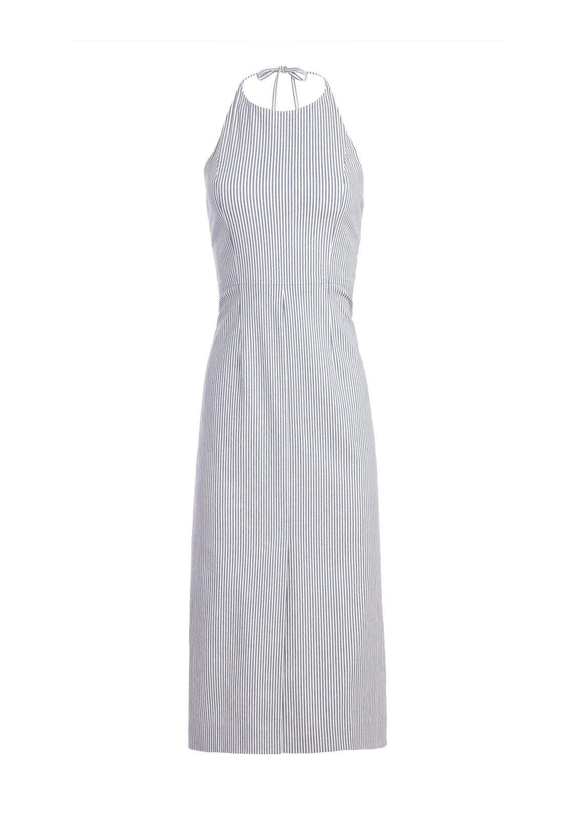 ILLA HALTER ALINE MIDI DRESS-SAPPHIRE/WHITE-ALICE + OLIVIA
