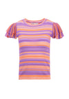 KENIA RUFFLE SLV SHELL-IRIS/CORAL-ALICE + OLIVIA