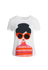 RYLYN EMBELL SS CREW NK TEE-WHITE/MULTI-ALICE + OLIVIA