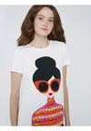 RYLYN EMBELL SS CREW NK TEE-WHITE/MULTI-ALICE + OLIVIA