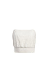 RAEGAN SMCKD EYELT EMB TBE TOP-OFF WHITE-ALICE + OLIVIA