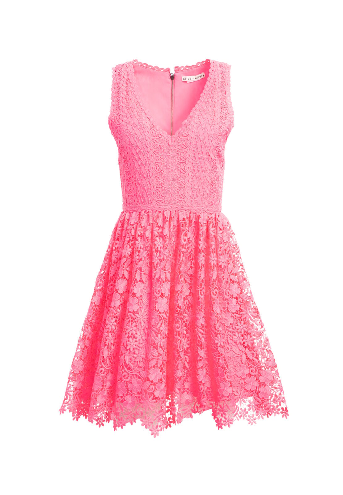 IRIS V NK GATHERED DRESS