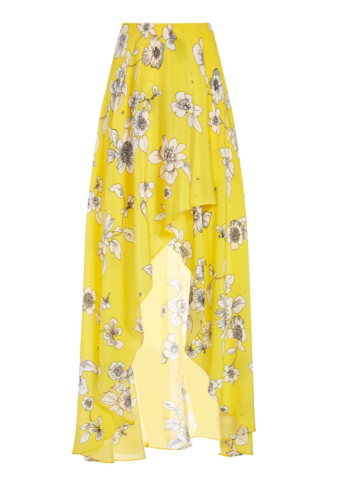 KIRSTIE CASCADE OVERLAP SKIRT-BEGONIA CITRUS-ALICE + OLIVIA