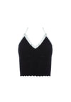 SARAN CROPPED HALTER TANK-ALICE + OLIVIA