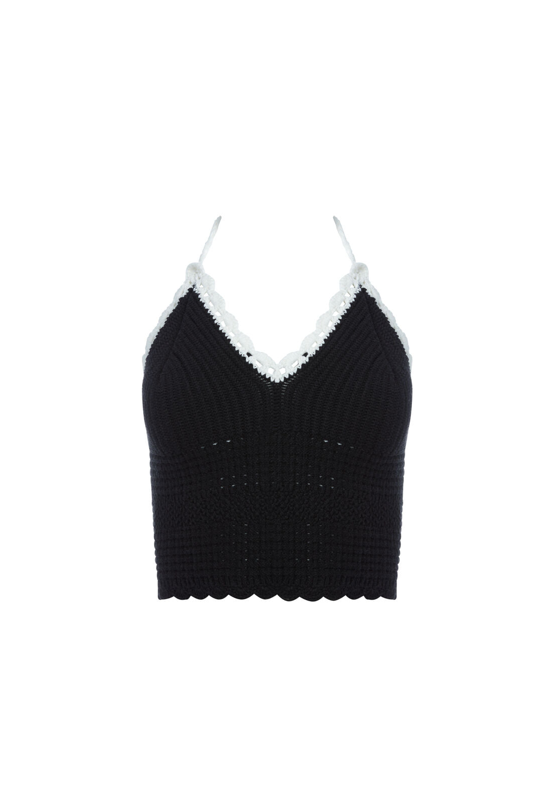 SARAN CROPPED HALTER TANK-ALICE + OLIVIA