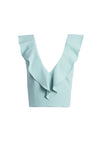 PRIA CROPPED V NK RUFFLE TANK-ALICE + OLIVIA