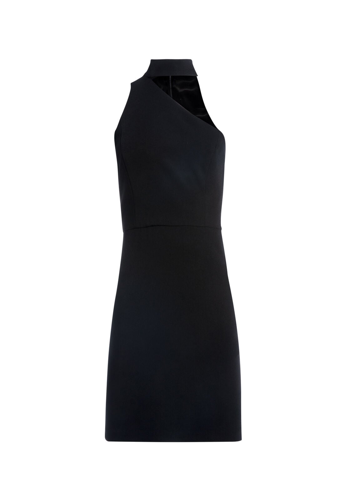 SKYLA CUT OUT FITTED MINI DRESS-Black-ALICE + OLIVIA