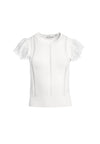 ROSIO LACE COMBO CREW NK SWTR-Black-ALICE + OLIVIA