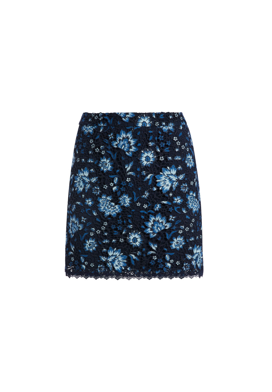 RILEY ALINE MINI SKIRT-CORNFLOWER/MULTI-ALICE + OLIVIA