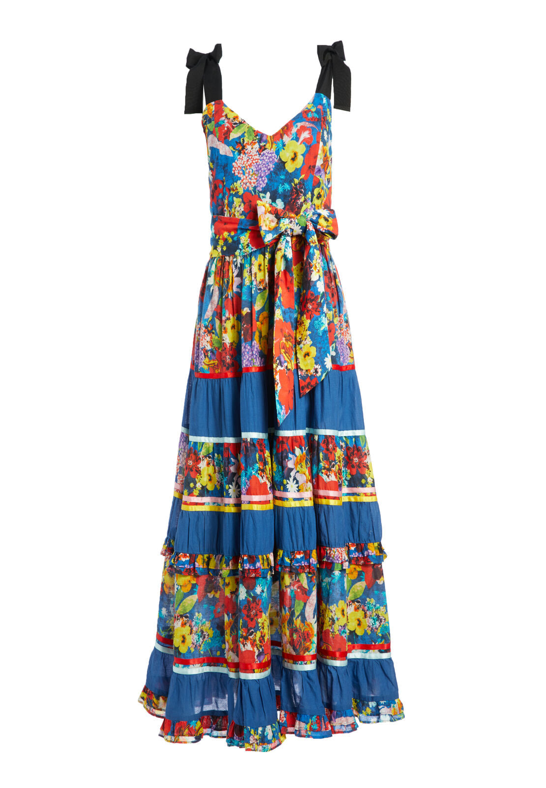 GAYLA TIERED MIDI DRESS-ALICE + OLIVIA