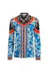 WILLA PAISLEY PLACKET TOP-ALICE + OLIVIA