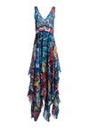 ILIA TIE DYE RUFFLE DRESS-TIE DYE KALEIDOSCOPE-ALICE + OLIVIA