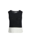 ROSALINA SWEATER TANK-BLACK/WHITE-ALICE + OLIVIA