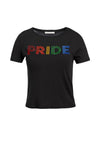 AO X THE TREVOR PROJECT PRIDE TEE-BLACK MULTI-ALICE + OLIVIA