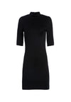 INKA STRONG SHOULDER MINI DRESS-Black-ALICE + OLIVIA
