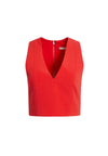 ALITA V-NECK CROP TOP-CHERRY-ALICE + OLIVIA