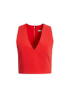 ALITA V-NECK CROP TOP-CHERRY-ALICE + OLIVIA