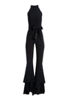 CARMEL FLARE JUMPSUIT-Black-ALICE + OLIVIA