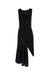 HOLLIS COWL NECK MIDI DRESS-Black-ALICE + OLIVIA