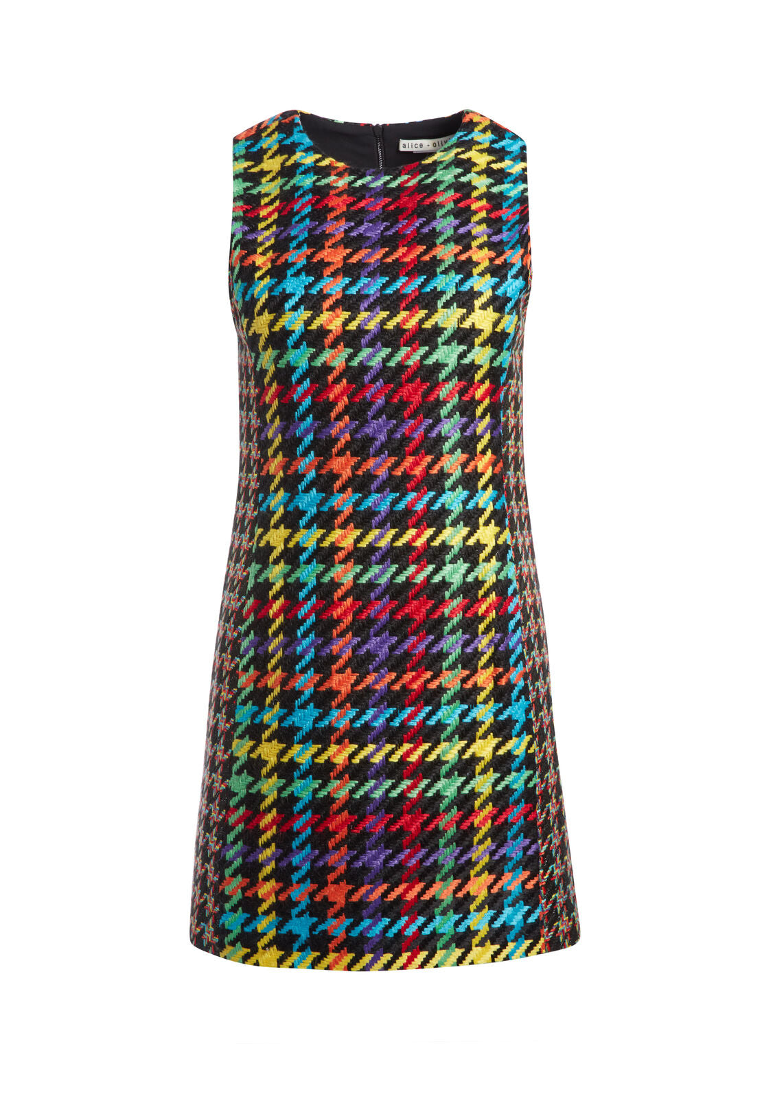 COLEY CREW NECK MINI DRESS-ALICE + OLIVIA