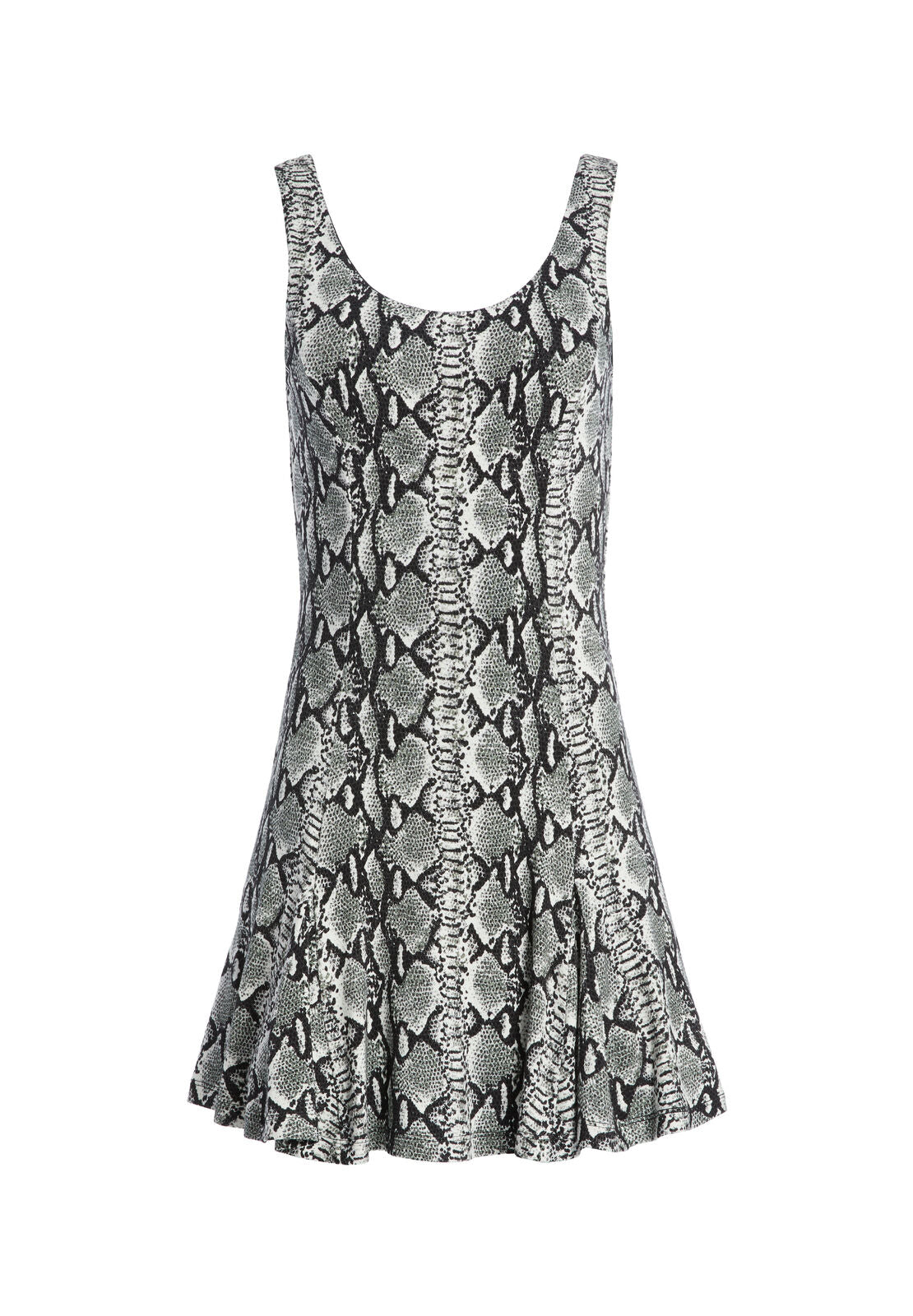 ALICIA SNAKE SKIN MINI DRESS-SNAKE SOFT WHITE-ALICE + OLIVIA