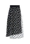 NANETTE POLKA DOT MIDI SKIRT-POLKA DOT BLACK/SOFT WHITE-ALICE + OLIVIA