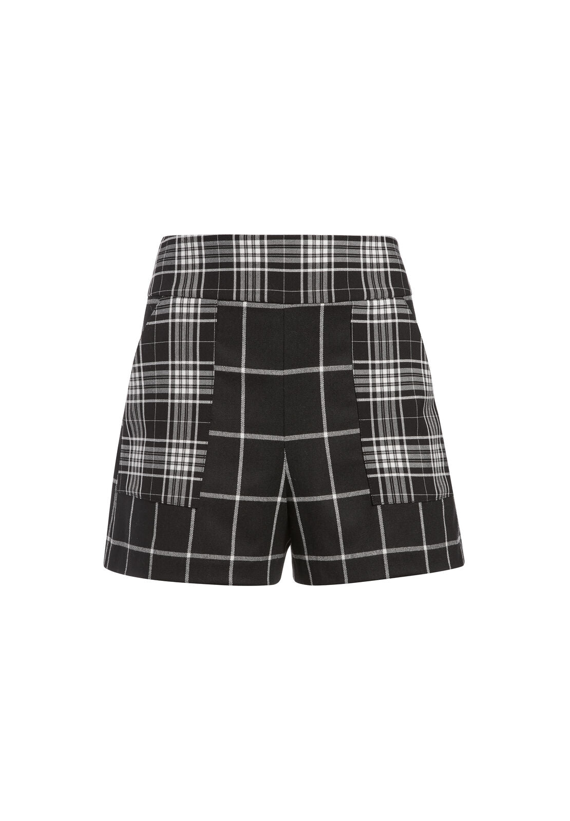 DONALD PLAID SHORT-BLACK/WHITE-ALICE + OLIVIA