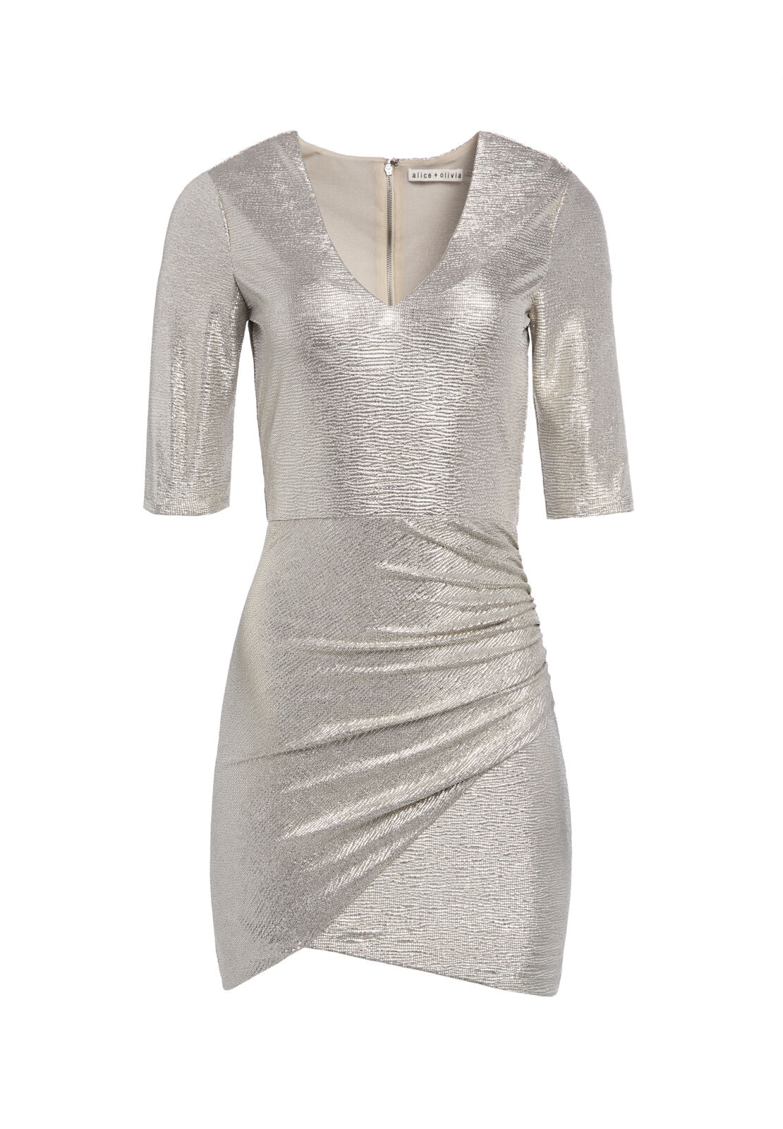 JUDY RUCHED MINI DRESS-ALICE + OLIVIA