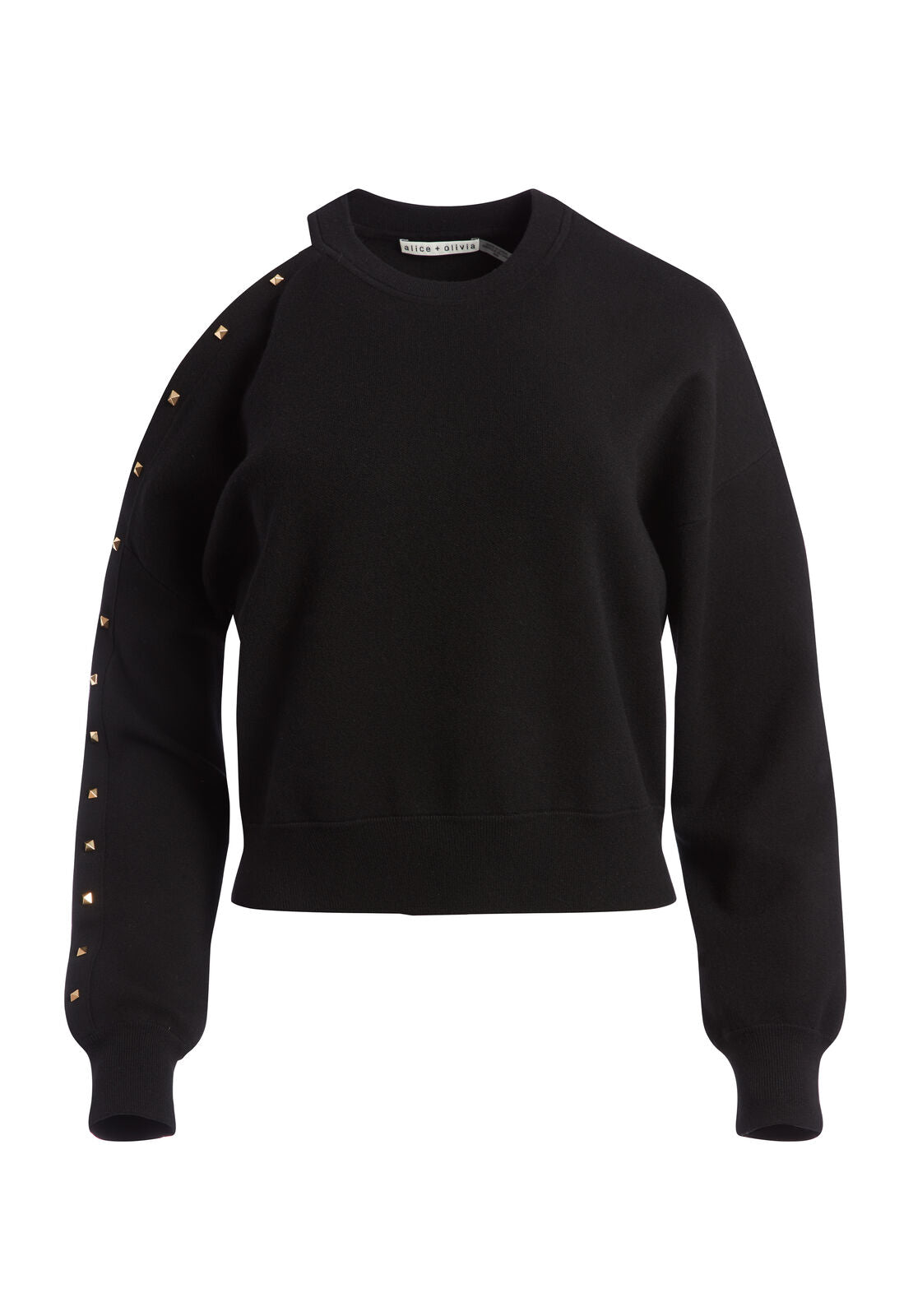 MICHAEL STUDDED CREW NECK PULLOVER-ALICE + OLIVIA