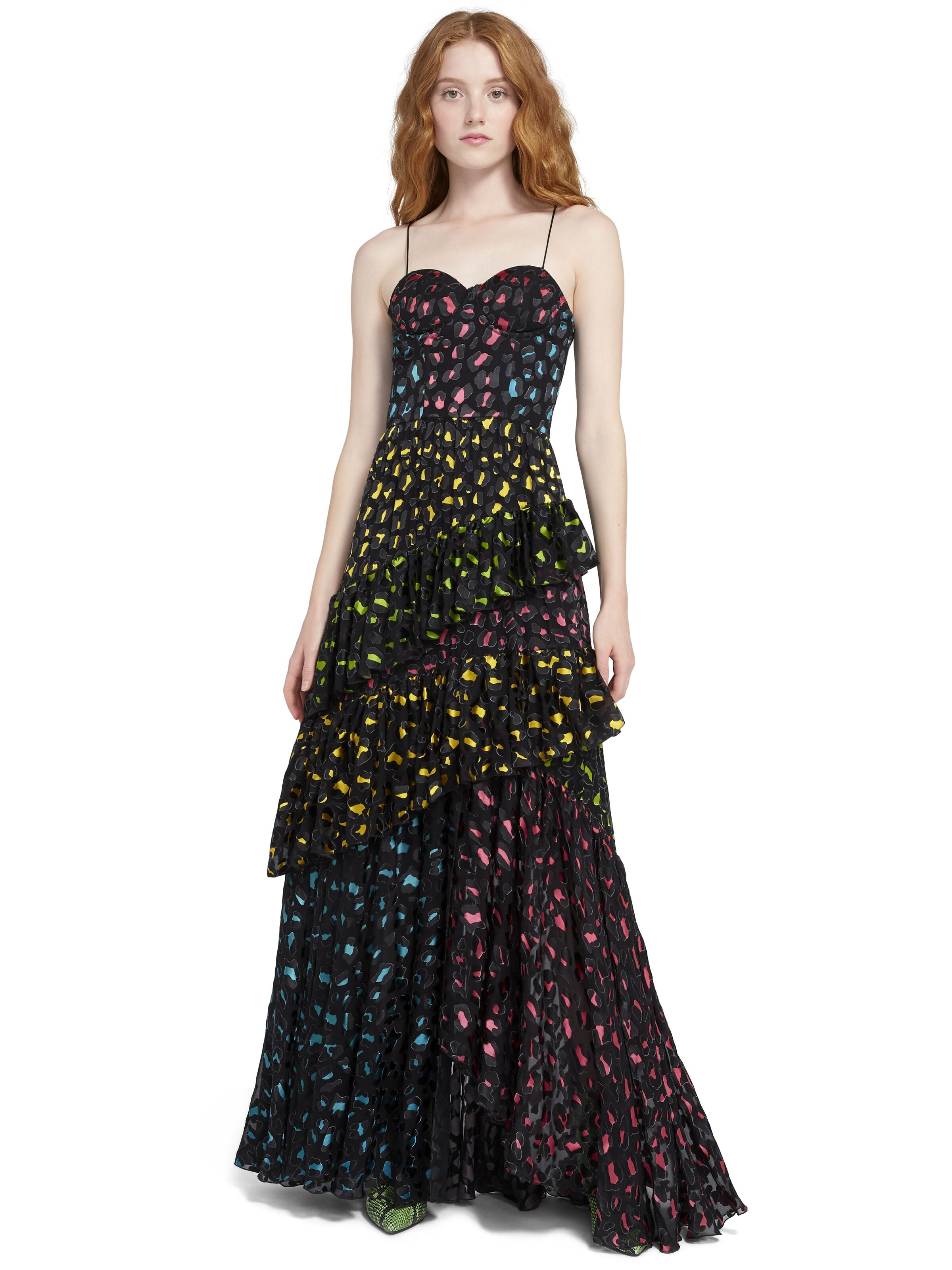 LUELLA LEOPARD MAXI DRESS-ABSTRACT LEOPARD/RUBY/COMBO-ALICE + OLIVIA