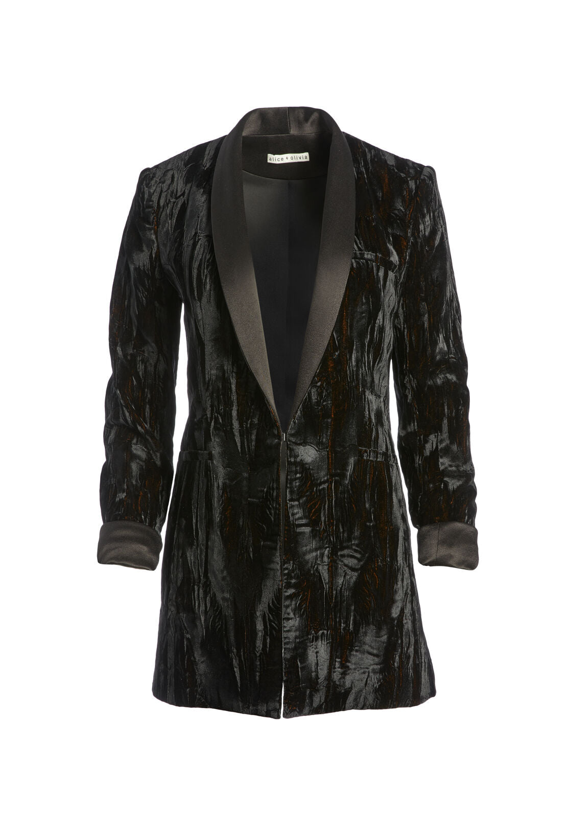 LOLA FITTED VELVET BLAZER