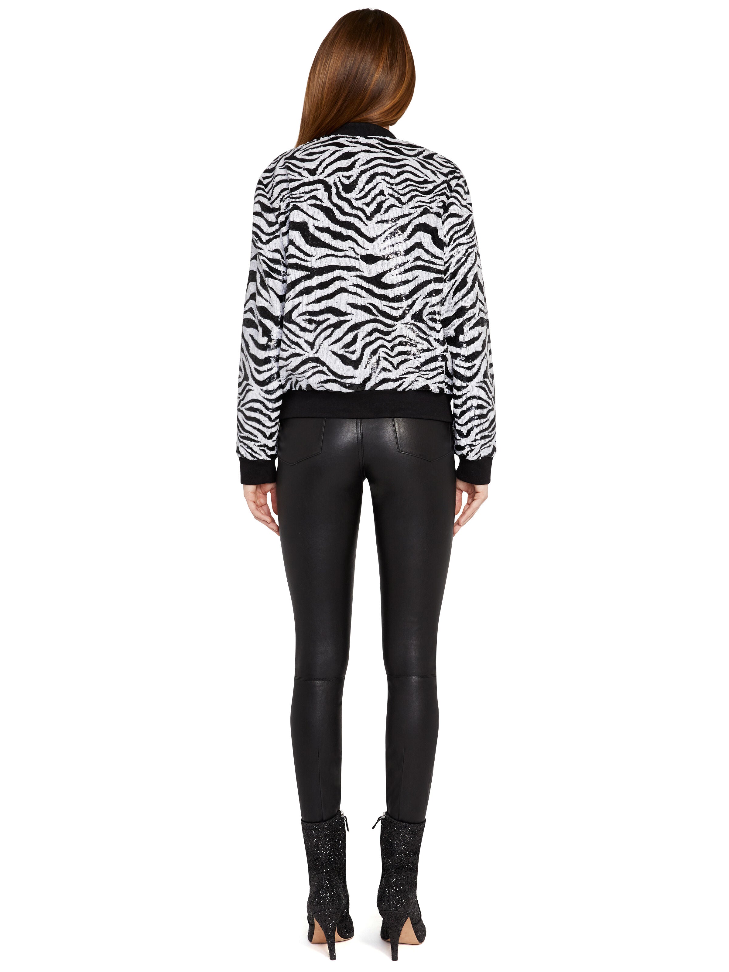 LONNIE SEQUIN BOMBER JACKET