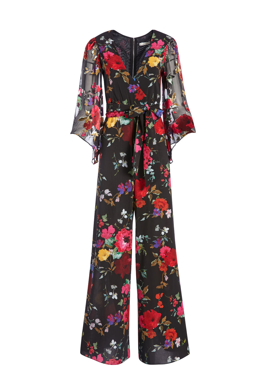 ROWLEY FLORAL JUMPSUIT-PAINTERLY FLORAL BLACK-ALICE + OLIVIA