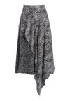 DANITA ASYMMETRICAL MIDI SKIRT-WHITE/BLACK-ALICE + OLIVIA
