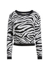 CONNIE CRYSTAL ZEBRA PULLOVER-ALICE + OLIVIA