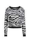 CONNIE CRYSTAL ZEBRA PULLOVER-ALICE + OLIVIA