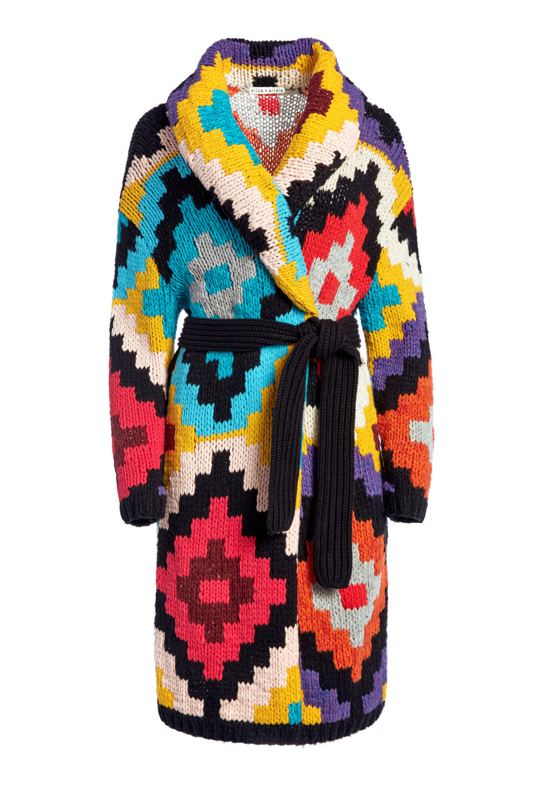 ASTRID SHAWL COLLAR COAT-MULTI-ALICE + OLIVIA