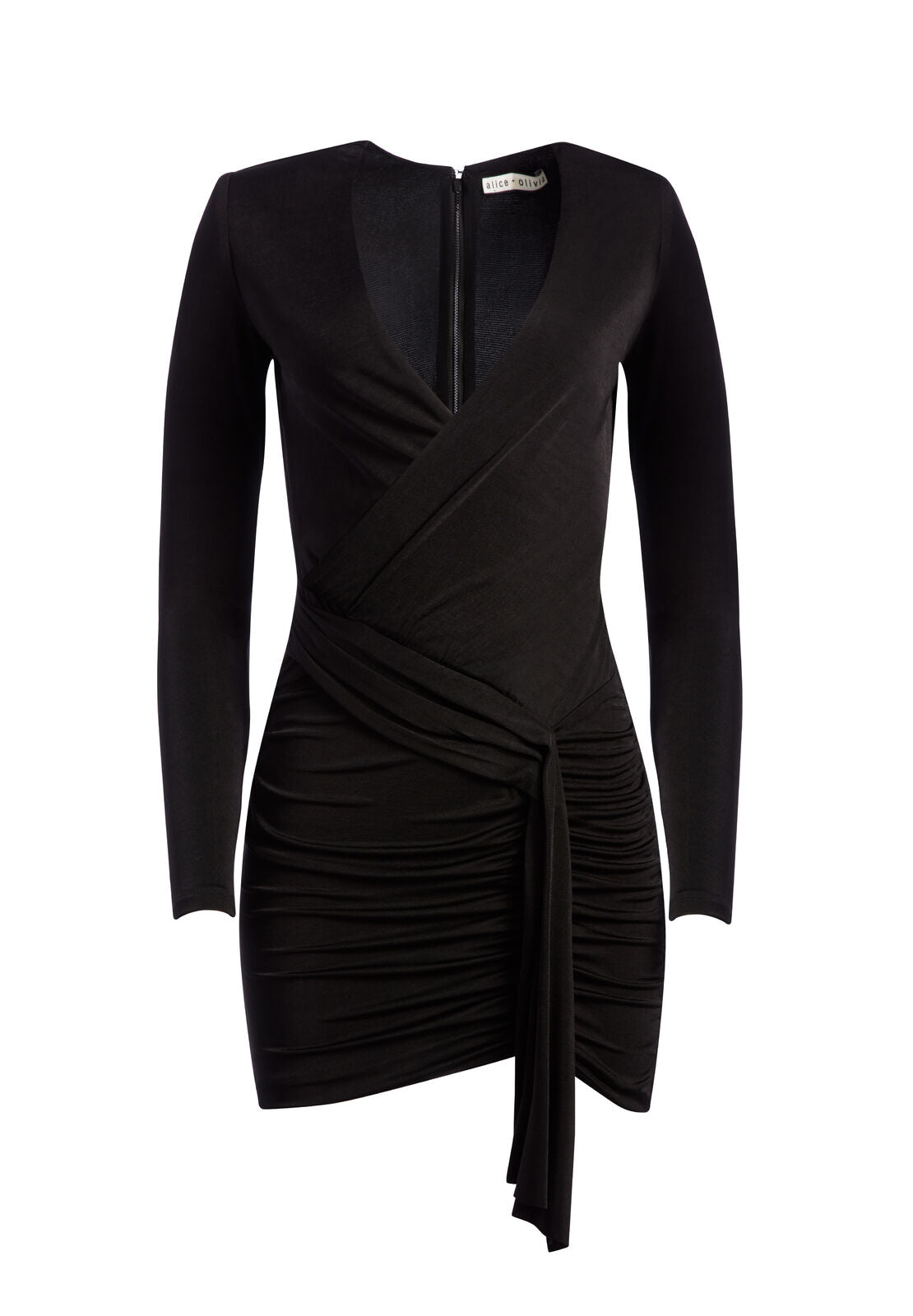 KYRA V-NECK  MINI DRESS-ALICE + OLIVIA