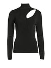 SOPHIE CUTOUT TURTLENECK-Black-ALICE + OLIVIA