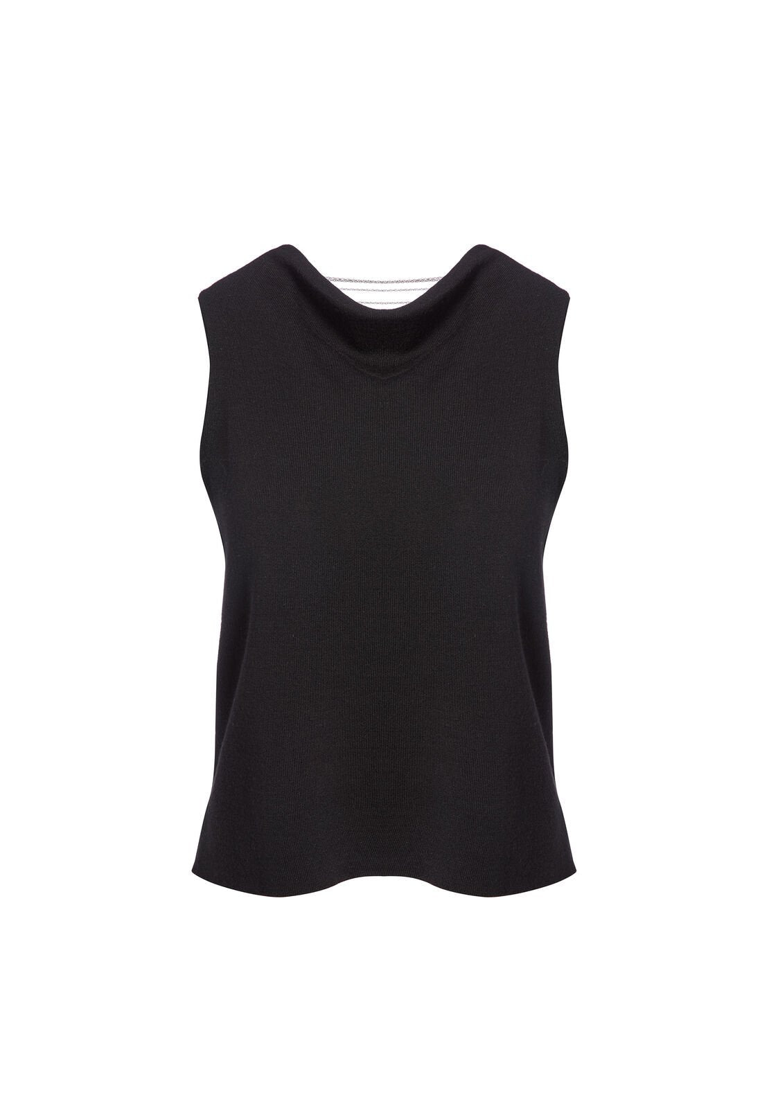 CLARA TWO WAY TANK WITH CHAINS-BLACK/SILVER-ALICE + OLIVIA
