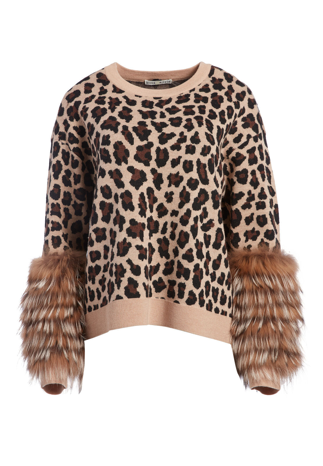 SHIELA LEOPARD PULLOVER-LEOPARD/NATURAL-ALICE + OLIVIA