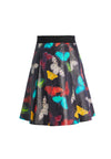 VERNON BUTTERFLY LEATHER SKIRT-MD BUTTERFLIES-ALICE + OLIVIA