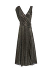 ROXY METALLIC MIDI DRESS-BLACK/GOLD-ALICE + OLIVIA